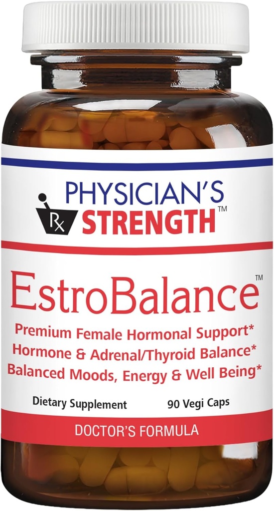 Força médica EstroBalance - 90 Vegi Caps - Suporte Metabólico do Sistema Hormônio - 45 Servimentos
