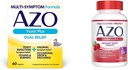 AZO Levedo Plus duplo alívio 60 comprimidos, infecção de levedura & alívio vaginal do sintoma + Cranberry Pro suplemento de saúde urinária 600mg PACRAN, 1 serviço = Mais de 1 copo de suco de cranberry 100 CT