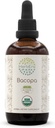 HerbEra Bacopa B120 USDA Tintura Orgânica Extrato Livre de Álcool, Drops de Ervas de Alta Potência, Relaxamento, Efeito Cognitivo Positivo