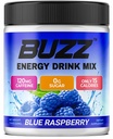 Morning Buzz Energy Drink Powder - Energia Boost Drink Mix - Energia sem açúcar com antioxidantes - Manhã Kickstart e Sports Nutrition Endurance Produto - 30 Servings, Blue Raspberry, 8 Aves