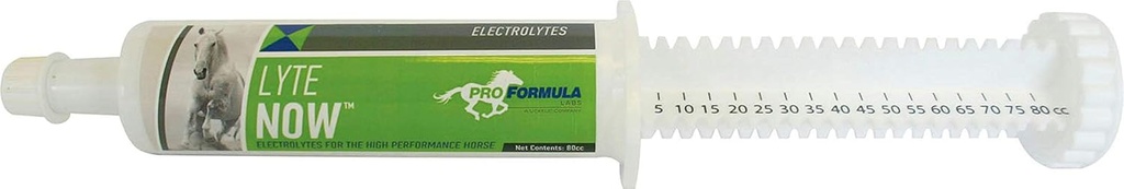 Uckele Lyte agora Seringa para Cavalos - Colete de Eletrolito de Espectro Completo para Cavalos - Reabastecimento de Fluidos Minerais Equino - 3 doses - 80 CC