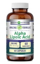 Fórmulas surpreendentes Ácido Alfa Lipoico 200 Mg Suplemento Cápsulas Não-GMO Não-Gluten-Free □ Made in USA (1 Pack, 60)