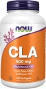 NOW Suplementos, CLA (ácido linoleico conjugado) 800 mg, Óleo Nutricional, 180 Softgels