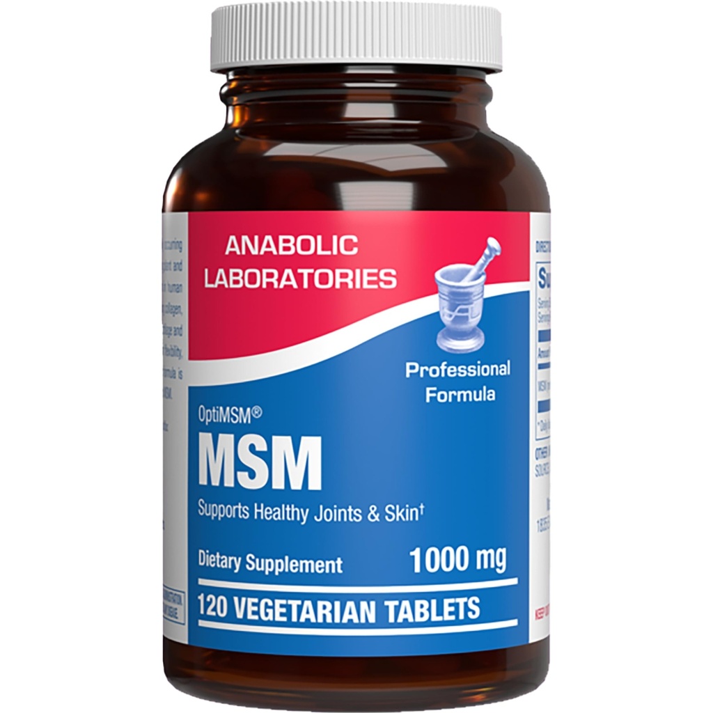 Suplemento MSM de metilsulfonilmetano 1000mg - Tecido macio de alta resistência e suplemento de suporte conjunto com HSH da OptiMSM - Vegetarian Non-GMO & Made in the USA in cGMP Facilities - 60 Servings