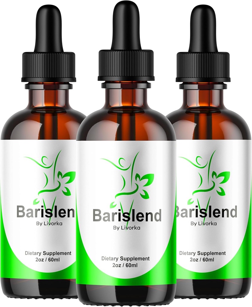 (3 Pack) Drops Barislend, Barislend Liquid, Barislend Liquid Drops oficiais, Barislends Advanced Liquid Drop Formula, Barislend Drop Supplement Premium Liquid Supplement Support, 3 garrafas para 3 meses