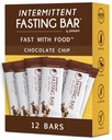 Prolon Fasting Bares proteína de 5g, 7g de fibra, Keto-friendly, sem glúten, livre de leite, planta-baseado , Nutrição para jejum intermitente , Formulado para não quebrar o seu rápido , Chocolate Chip (12 Contagem)