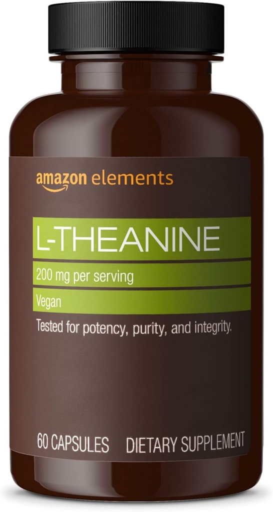 Elementos Theanina 200mg 60 Cápsulas