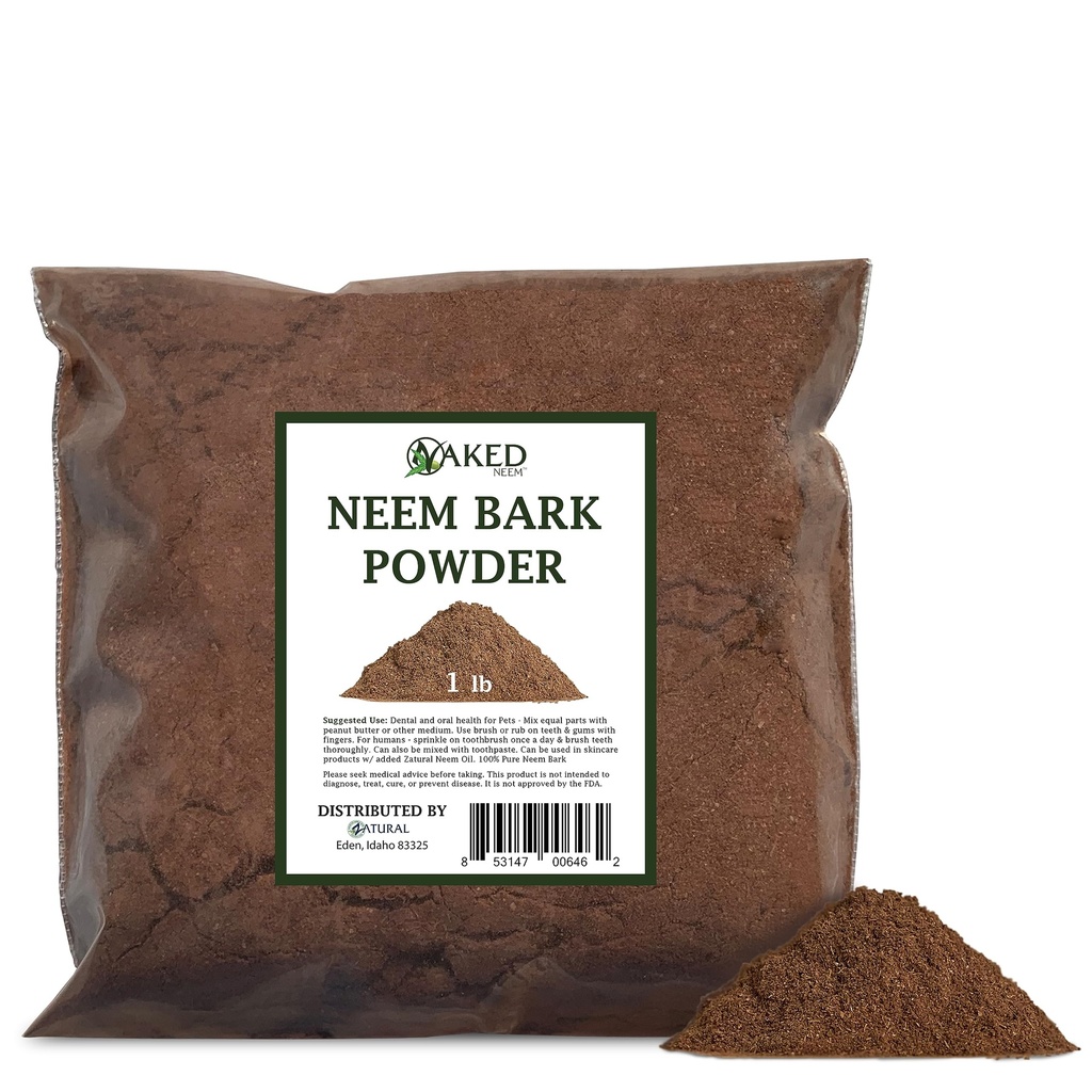 Neem Bark Dental & Digestion Support - Pó de Dente 16 onças