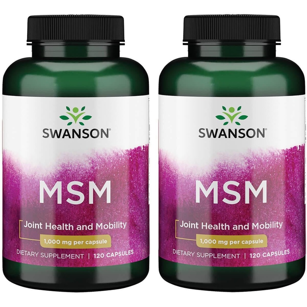 Swanson Msm 1.000 mg 120 cápsulas (2 embalagem)
