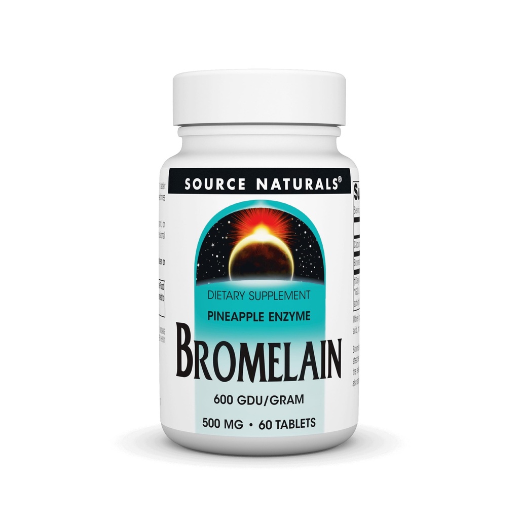 Fonte Natural Bromelain 500mg Suplemento Enzima Proteolítica - 60 Comprimidos