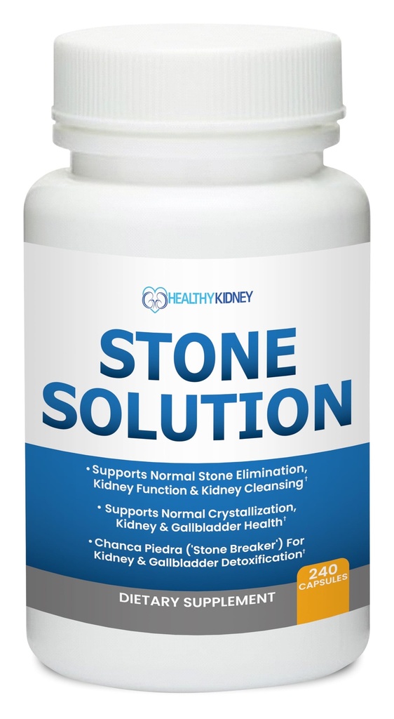 Cápsulas de Solução de Pedra- Dissolver Natural, Suporte de Pedra do Rim e limpador de Rim Chanca Piedra Stone Breaker Gallbladder Cleanse, Flush & Stop Recurrence, Stone Relief 60 Servings