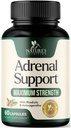 Suplementos de Suporte Adrenal Complexo Cortex, Melhor Suplemento Energético, Suporta níveis de Cortisol Saúde & Energia, Diário Ashwagandha para Mulheres e Homens, Suporta Fadiga Adrenal & Sistema Imune, 60 Cápsulas