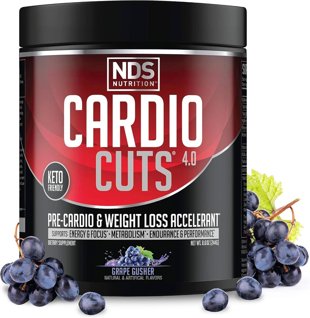 NDS Nutrition Cardio Cuts 4.0 - Grape Gusher,20 porções (Pack of 1)