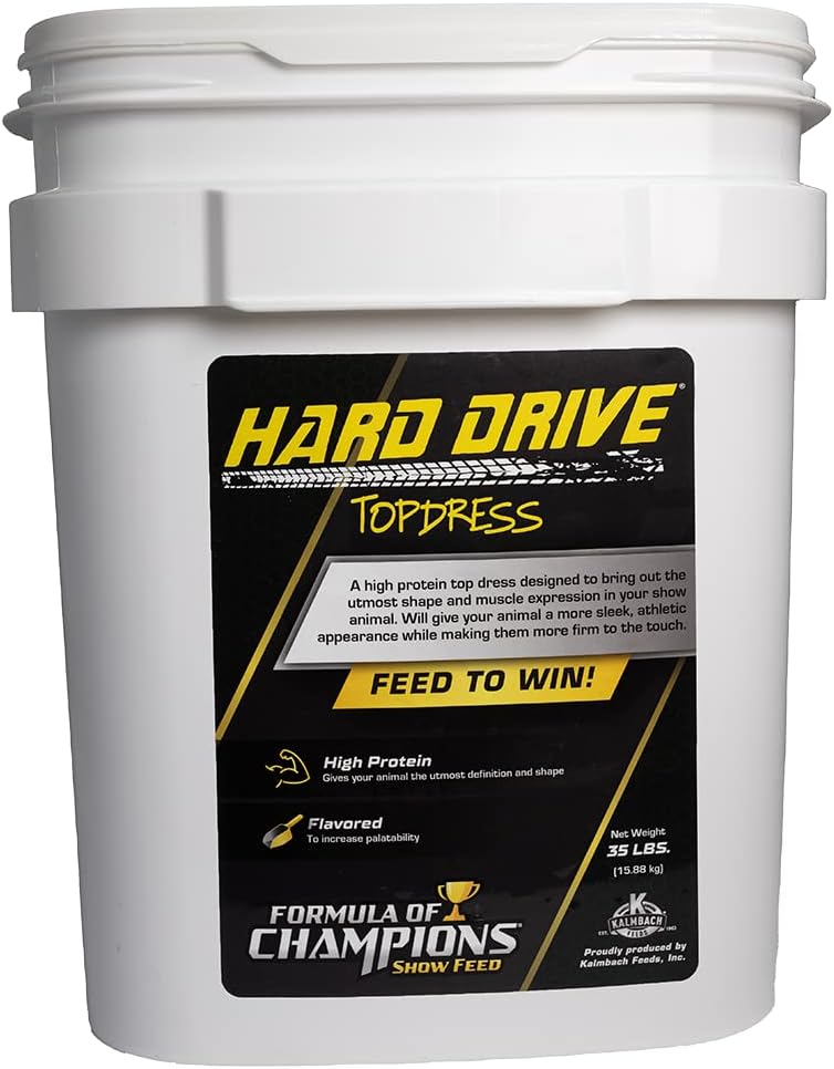 Disco Rígido Topdress Pelleted Suplemento para Bovinos, Ovelhas, Cabras e Porcos, 35 lb Bucket