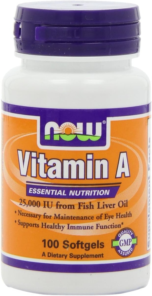 AGORA Vitamina A 25.000 Iu, 100 Softgels (Pacote de 4)