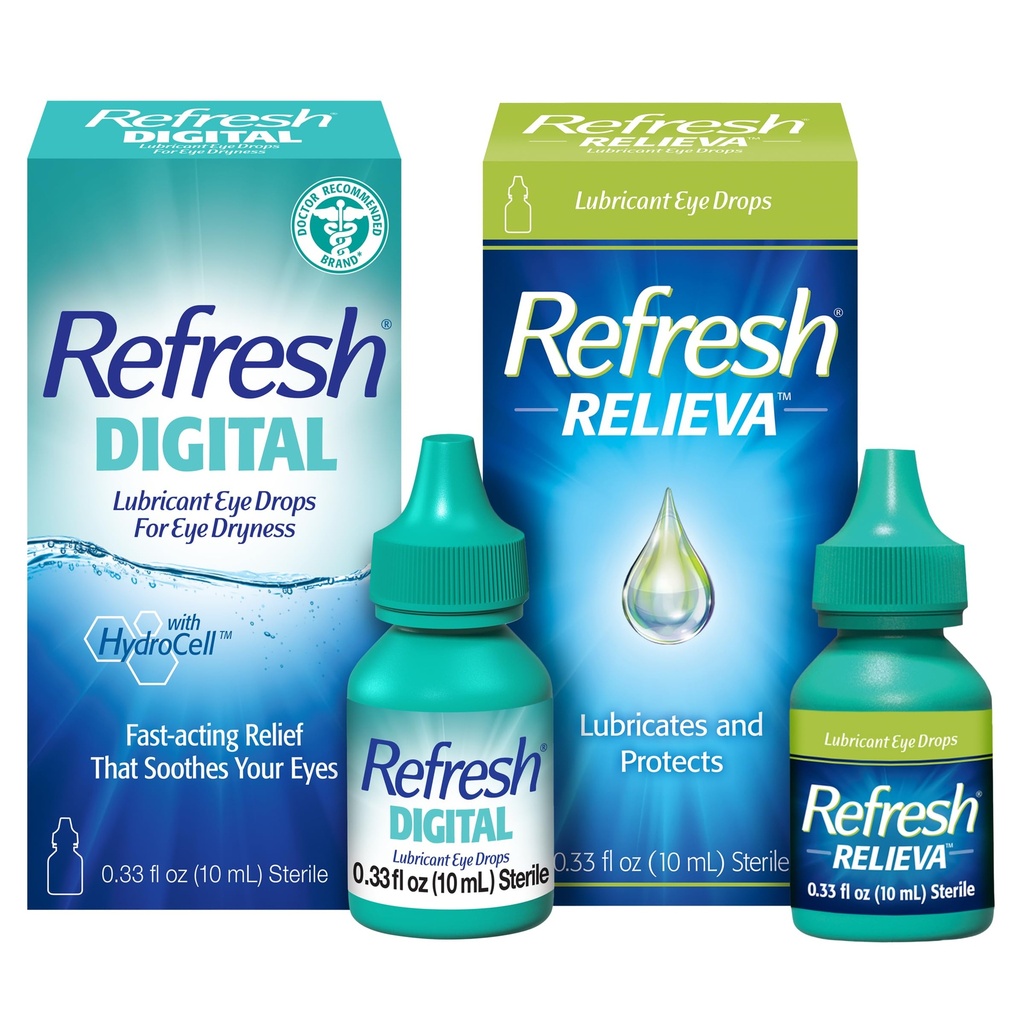 Refresque as gotas lubrificantes dos olhos da Relieva (0.33 Fl Oz)