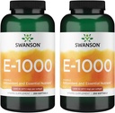 Swanson Natural Vitamina E 1000 Iu (671,10 miligramas) 250 Sgels (2 embalagem)