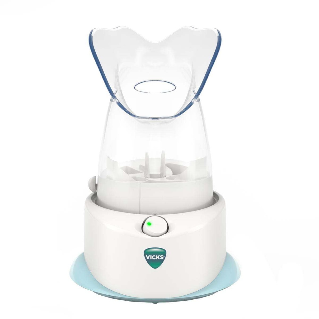 Inalador de vapor pessoal Vicks para alvo, alívio de vapor natural para alergias, congestão, tosse e resfriados e irritação sinusal, uso com VapoPads - 1 Incluído