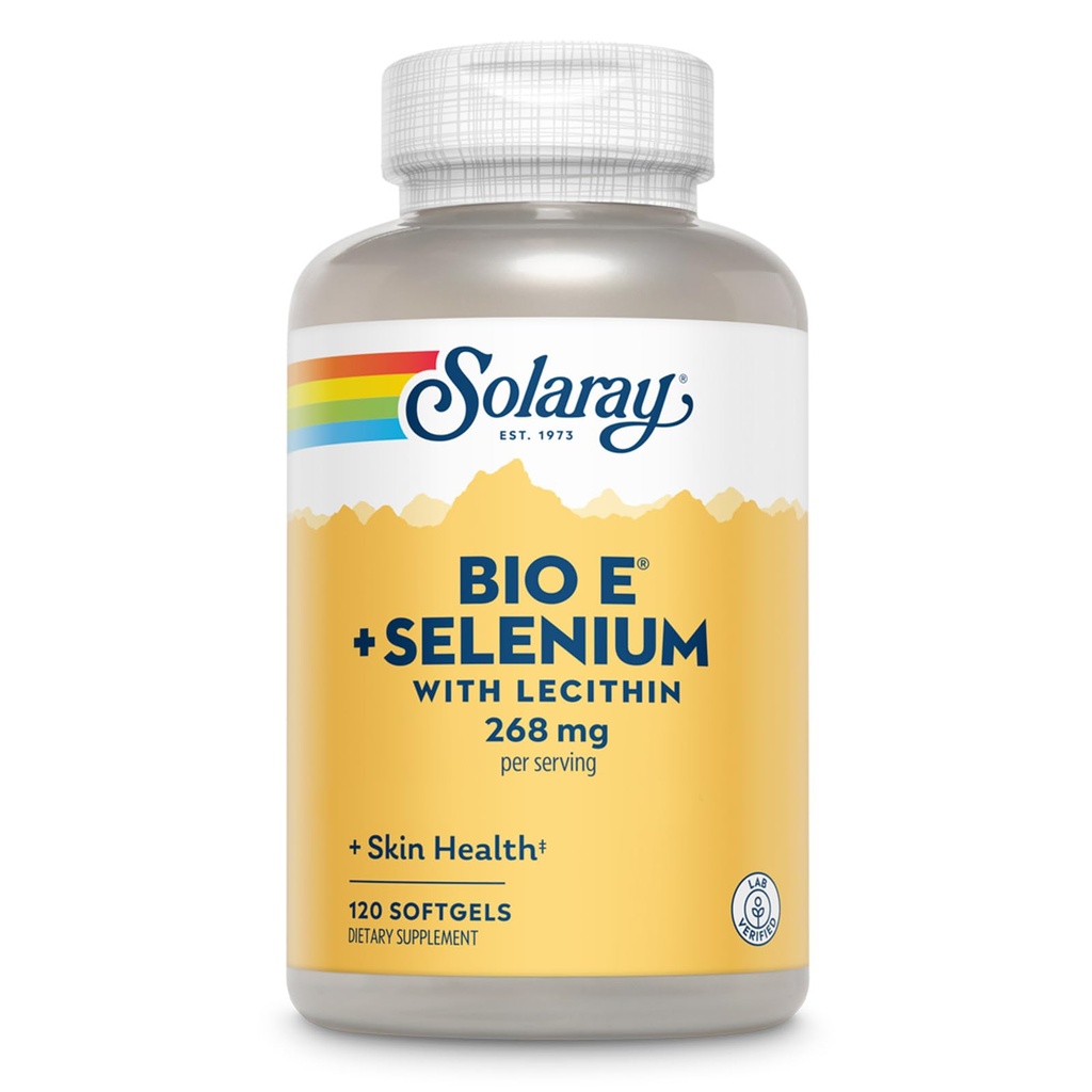 Solaray Bio E com suplemento de selênio, 400iu, 120