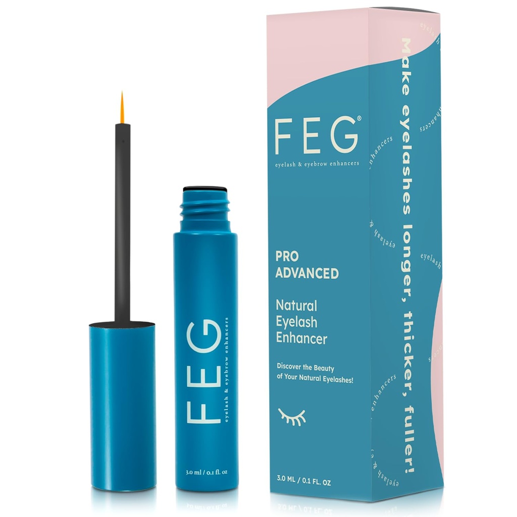 FEG Pro Advanced Natural Enhancer Serum for Rapid Lash Growth □ Lash Serum de força extra para crescer grosso, cheio, e longas pestanas □ 3ml □ Estimula o crescimento natural