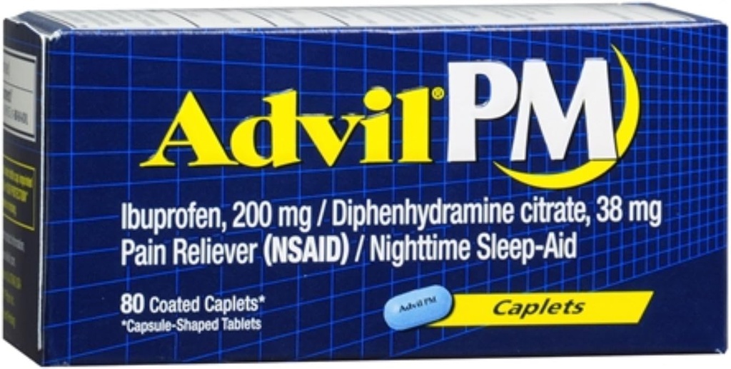 Advil Pm Caplet 80ct Tamanho 80ct
