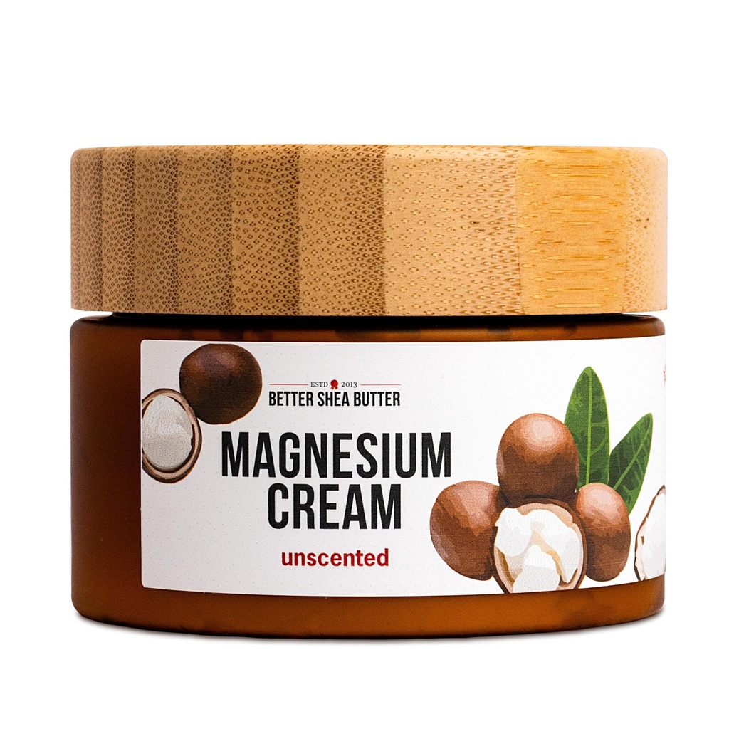 Melhor Creme de Magnésio de Manteiga de Karité para Cães de Perna Relieves Muscle Tension - Loção Noturna Seguro para Gravidez, Crianças e Bebês - Ingredientes Orgânicos e Naturais - Vegan, Made in USA