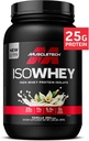 MuscleTech ISO Whey Isolate Protein Powder, Vanilla - Pós Treino Gym Supplement for Lean Muscle Gainer, Body Building Weight Gainer & Recovery - 25g Protein, BCAA, EAA & 0 Adicionado Açúcar - 2lbs