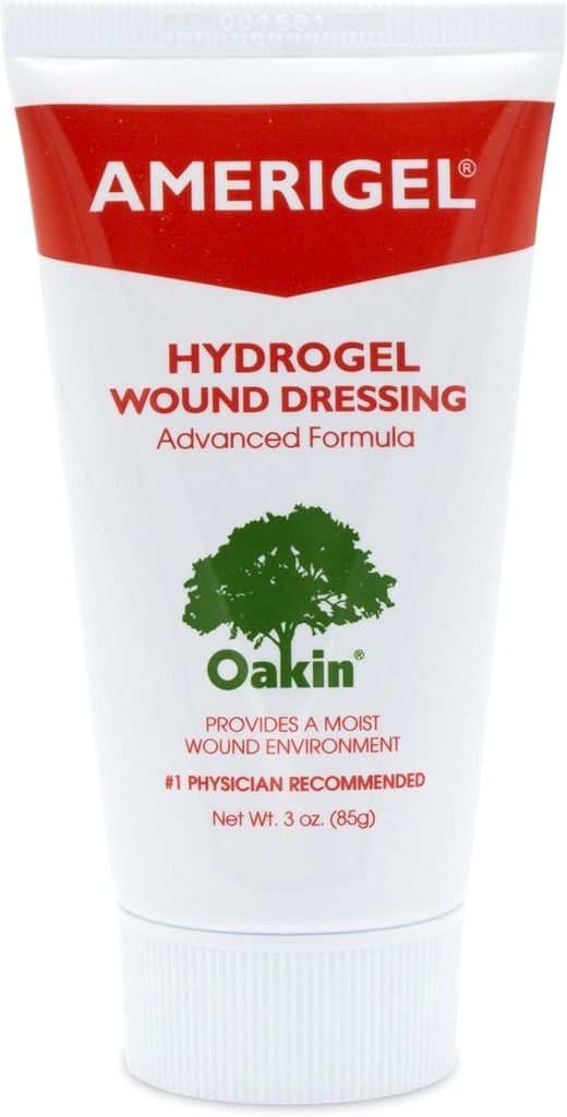 AMERIGEL Hydrogel Wound Dressing (3 oz.) - Fornece ambiente de cura de umidade-Rich para feridas secas