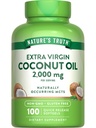 Nature's Truth Coconut Oil Supplement (Suplemento de óleo de coco) 100 Softgels (Ocorrência natural de MCTs)