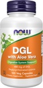 Now Foods Supplements, DGL com Aloe Vera (Alcaçuz Deglicirrrhizinado) Suplemento dietético, 100 Cápsulas Veg