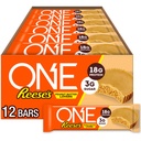 ONE Protein Bars, Reese's Peanut Butter Lovers, Gluten Free com 18g Protein e 3g Sugar, Pantry Staples, 2.12 oz (12 contagem)