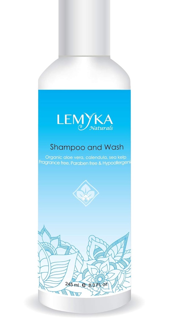 Eczema Shampoo, Rubor facial Lavar, para pele rosácea, couro cabeludo, tampa de berço, caspa, pele sensível, hipoalergênico, Sulfato-livre, sem fragrância, 8.3 oz