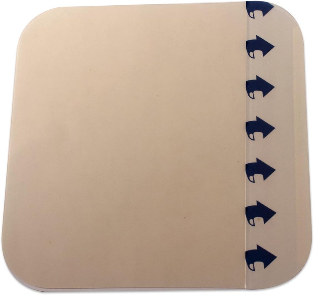 Dynarex DynaDerm Dressings Hydrocolloid, Bandagens de umidade estéril para feridas, 6" x 6", Extra Thin & Latex-free, Navios em Peel-Down Patches, 1 caixa de 5 Dressings