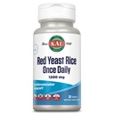 KAL Red Yeast Rice Uma vez diariamente 1200mg, Suporte Cardiovascular* Suplemento com naturalmente ocorrendo ácidos gordos insaturados, Aminoácidos & Fitonutrientes, Vegan, Glúten livre, 30 Servos, 30 Comprimidos