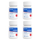 Major FeroSul - Sulfato Ferroso 325 mg Comprimidos - Suplemento de Ferro para Mulheres e Homens - Comprimidos especialmente revestidos Fácil de Sufocar - Vermelho - 100 Count (4 Pack)