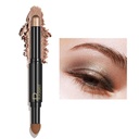 ZUK 2-em-1 Creamy Eyeshadow Stick, Matte & Shimmer Eye Shadow, High Pigmented Eye Shadow Sticks, Long Lasting Eyeshadow Highlighter Lápis, Glitter Eyeshadow Crayon para mulheres, Cruelty-Free e Vegan