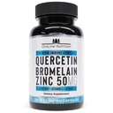 Quercetin 500mg Suplemento com Sambucus Elderberry, Bromelain, Vitamina C, Zinc 50mg, & Vitamina D3 5000 UI - Antioxidante & Imune Saúde Suporte Zinc Quercetin