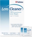 Lentes e óculos Safetec Toalhas de limpeza, Toalhas pré-hidratadas (2 pacote de caixas 100ct - 200 panos de limpeza)