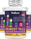 NuBest Tall Kids - Crianças Vitaminas e Crianças Vitaminas para Idade 2 a 9 - Apoiar a força óssea, Saúde Geral e Imunidade - Formas Animais - 270 Comprimidos de Berry Mastigáveis