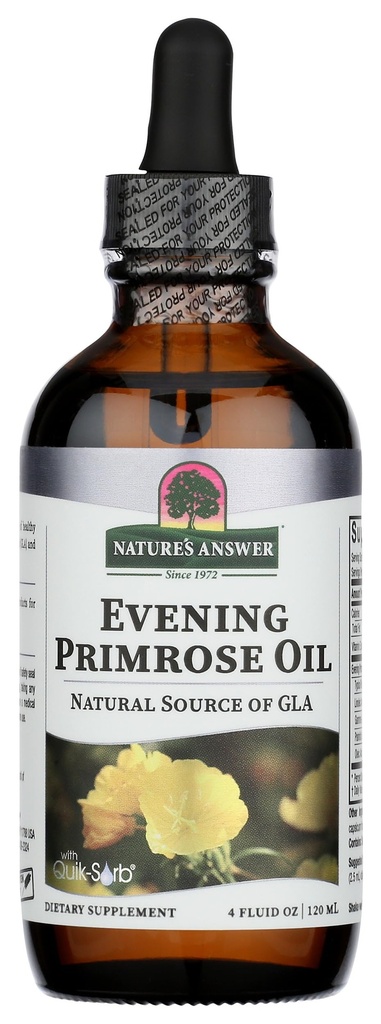 Resposta da natureza Liquid Evening Primrose Oil 4oz Líquido □ Frio Pressionado □ Essencial Todos os Hidratante Natural para Cabelo, Pele, Unhas