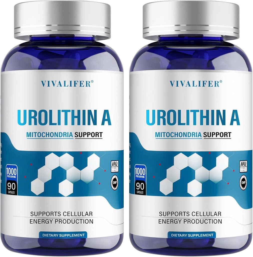 Urolithin A Suplemento 1000 mg, 180 Softgels Poderoso antioxidante proteção, promovendo saudável envelhecimento & Mitocondrial saúde e reparação celular Suporte para homens e mulheres