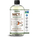 Keppi MCT Óleo - De 100% cocos - sem sabor C8 e C10, Não-GMO, Certificado sem glúten, Óleo de palma livre, Vegan, Kosher, Halal, 32 oz Óleo de coco