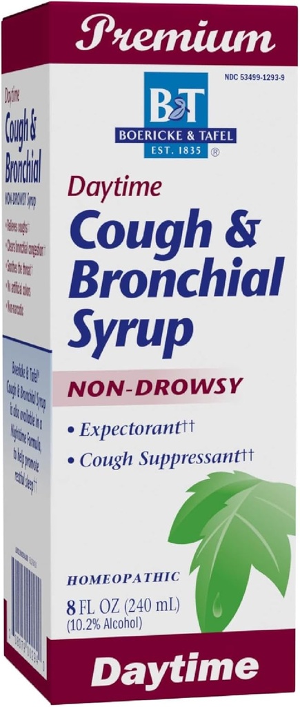 Maneira da natureza Boericke & Tafel Tussa diurna & Xarope Bronquial, Supressor de Tosse & Expectante, Não-Drowsy, 8 Fl. Oz