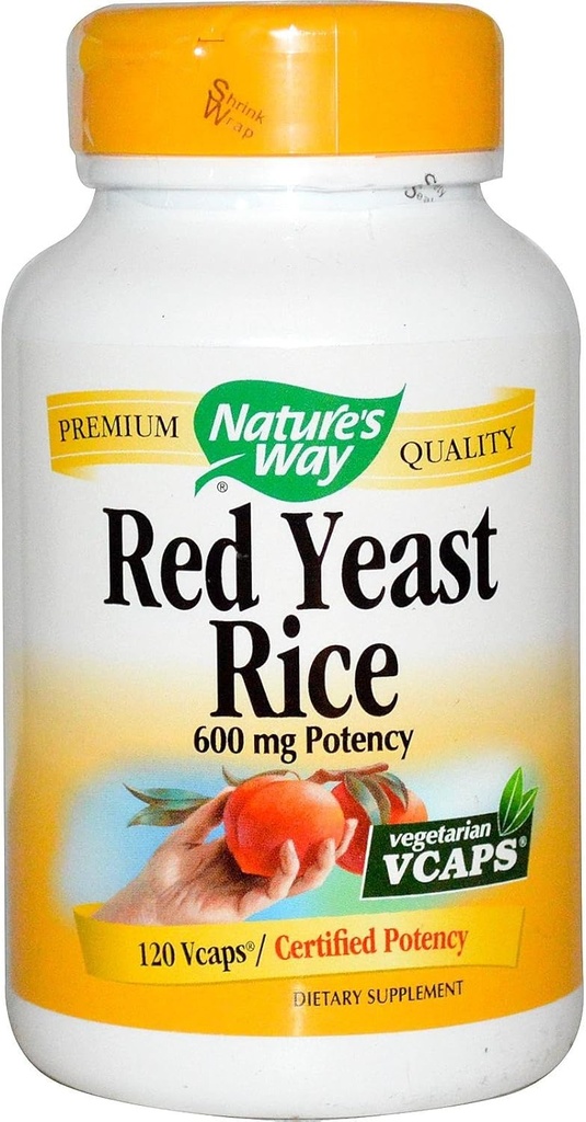Via Natural Red Levedura Arroz, 500mg 120 Cápsulas Vegetarianas