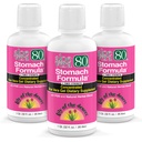 Lily Of The Desert Stomach Formula, Aloe Vera 80 Gel - concentrado Aloe Vera Juice com Slippery Elm, Camomila, hortelã, e Ginger para Gut Health, Azia, Reflux ácido, 32 Oz (Pack of 3)