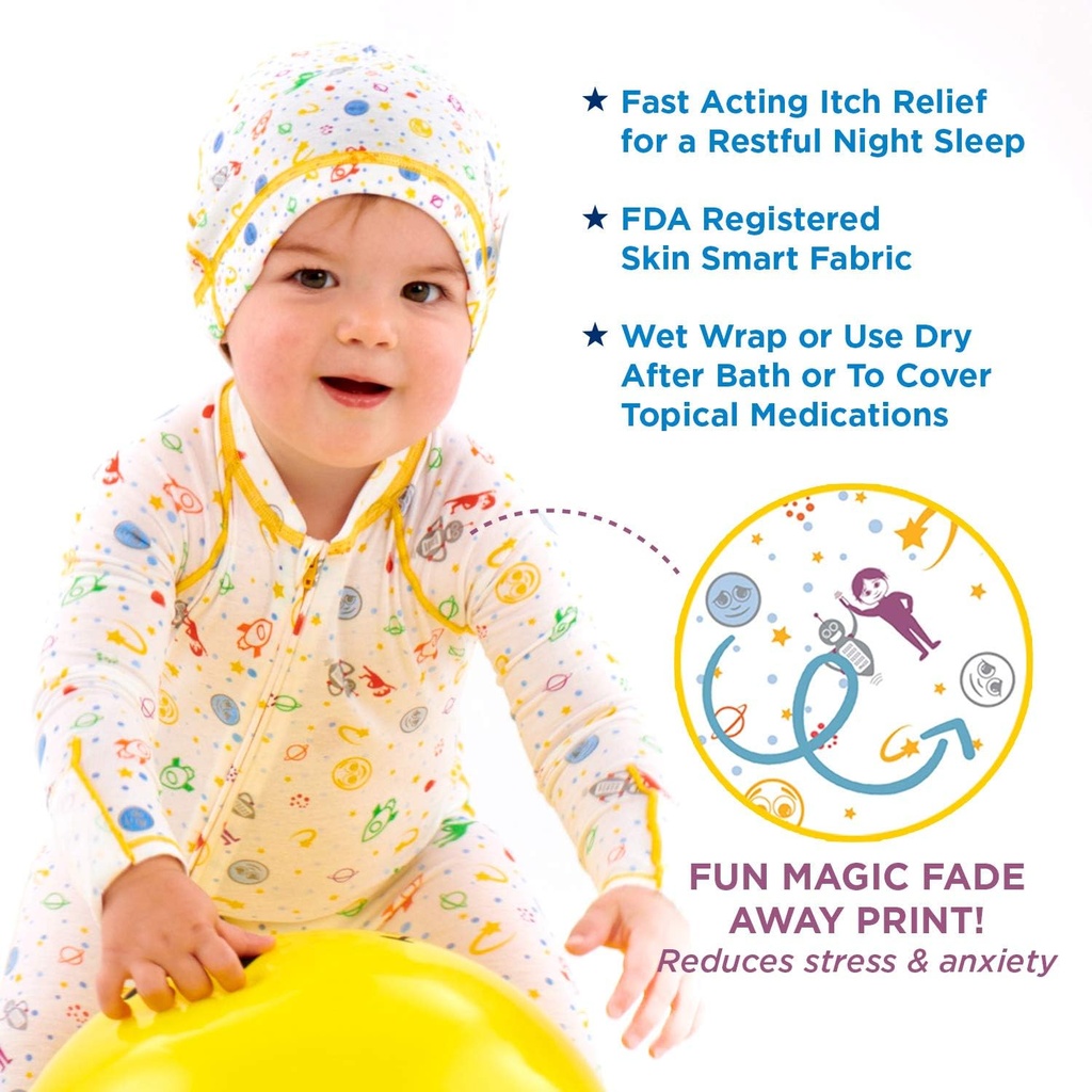 Eczema Cradle Cap Erupção cutânea + Itch Relief para moderado a grave Eczema e Seborreic Dermatite Tratamento do sono - Baby & Toddler