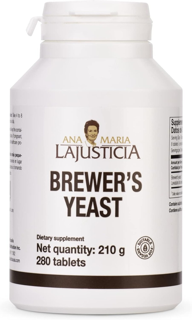 Ana Maria Lajusticia-BREWER's Levedo - Fonte de Vitaminas, Saúde do Coração e Digestão Saudável - 70 Dias Pacote de Tratamento.