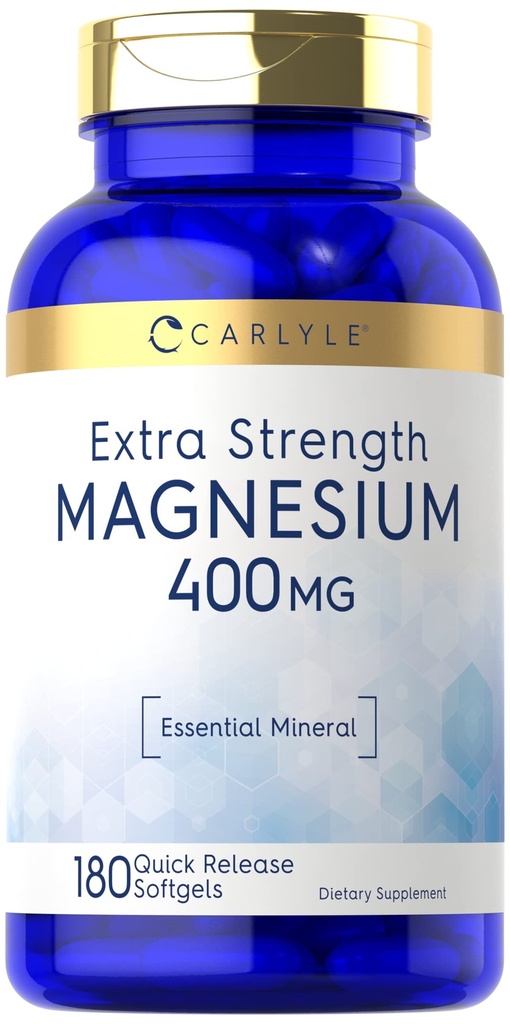 Carlyle Magnesium Oxide 400mg 180 Softgels