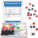 Kit de Modelo Molecular Swpeet 125 Pcs para Professor de Modelo Molecular Inorgânico e Orgânico e Kit de 16 Anos e Mais de Estudante - 54 Átomos e 70 Links e 1 Ferramenta de Remover Link Curto - Brinquedos de Ciência
