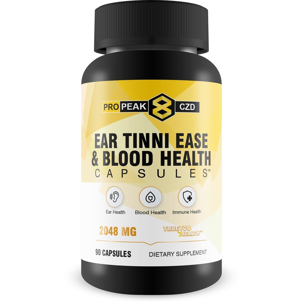 Alívio de zumbido natural Ear Tinnie Ease Immune Boost - Nosso melhor alívio de zumbido para tocar orelhas Suplemento de apoio imunológico - Sangue Booster - Saúde do ouvido - Immune Boost Sangue Construtor de pílulas de saúde